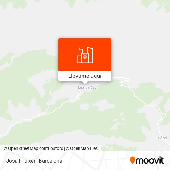Mapa Josa I Tuixén