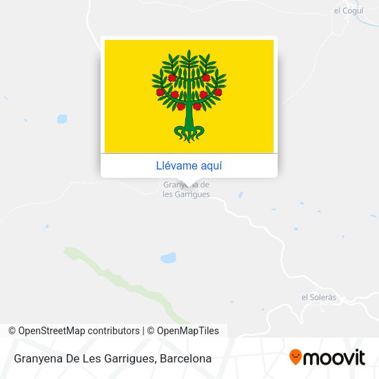 Mapa Granyena De Les Garrigues