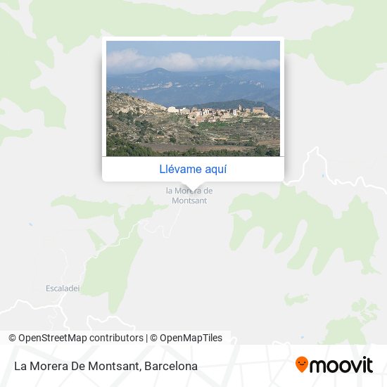 Mapa La Morera De Montsant
