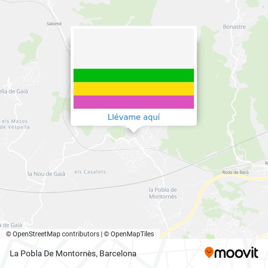Mapa La Pobla De Montornès