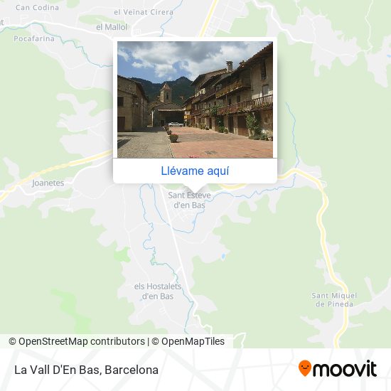 Mapa La Vall D'En Bas