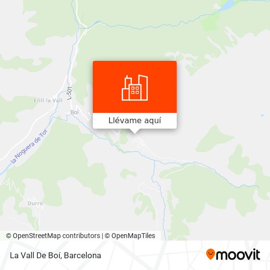 Mapa La Vall De Boí