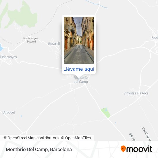 Mapa Montbrió Del Camp