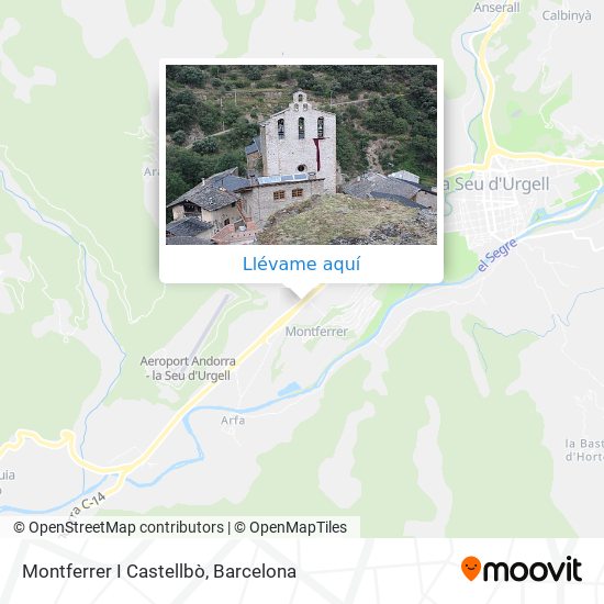 Mapa Montferrer I Castellbò