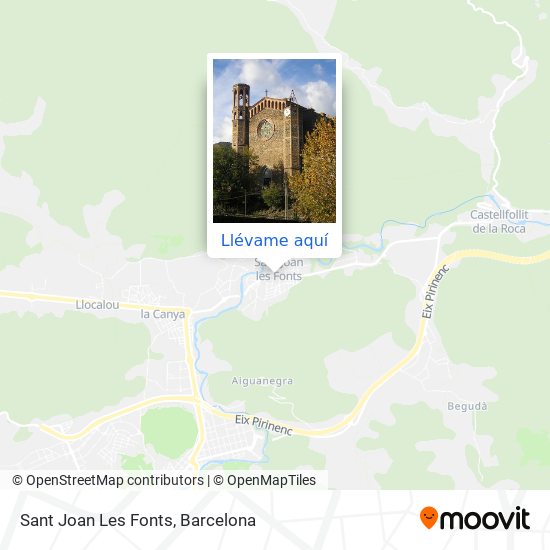 Mapa Sant Joan Les Fonts