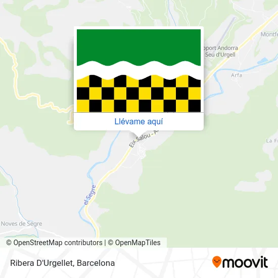 Mapa Ribera D'Urgellet