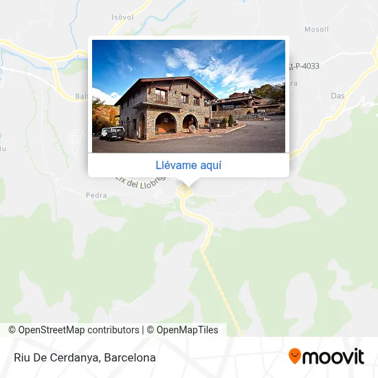 Mapa Riu De Cerdanya