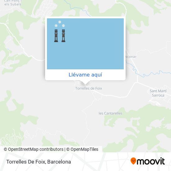 Mapa Torrelles De Foix