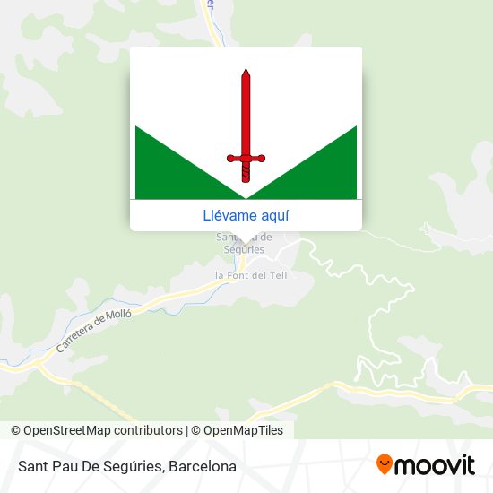 Mapa Sant Pau De Segúries