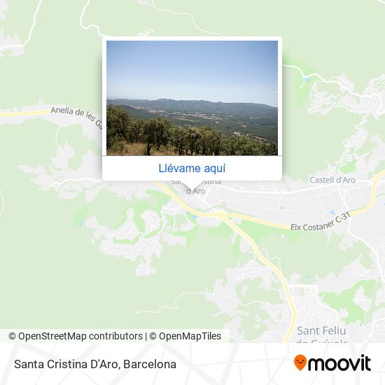 Mapa Santa Cristina D'Aro
