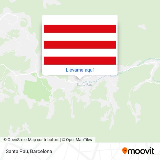 Mapa Santa Pau