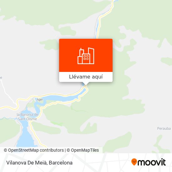 Mapa Vilanova De Meià