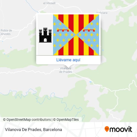 Mapa Vilanova De Prades