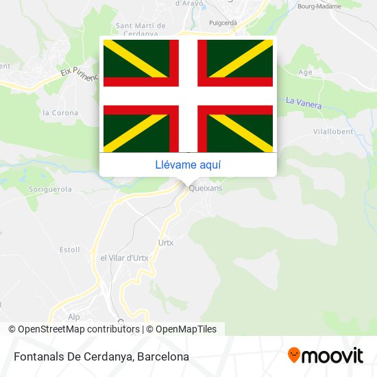 Mapa Fontanals De Cerdanya