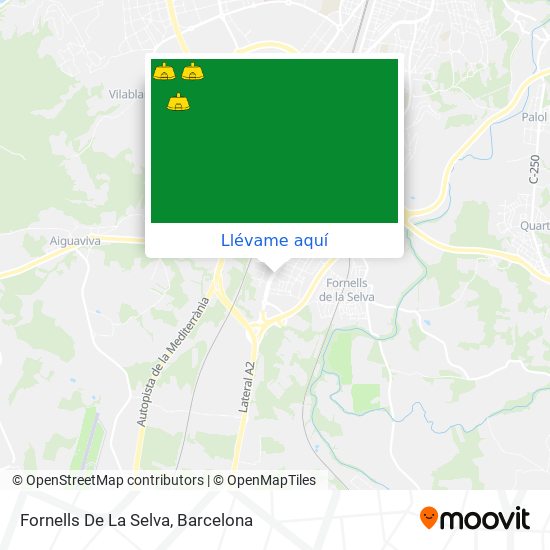 Mapa Fornells De La Selva