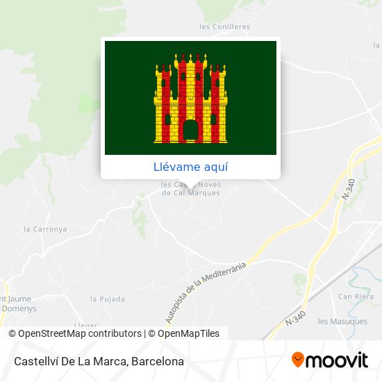Mapa Castellví De La Marca