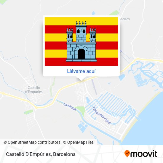 Mapa Castelló D'Empúries