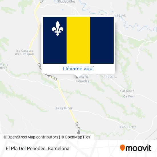 Mapa El Pla Del Penedès