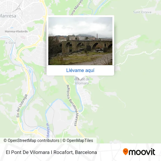 Mapa El Pont De Vilomara I Rocafort