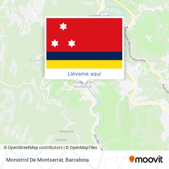 Mapa Monistrol De Montserrat