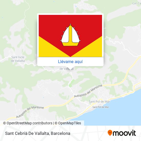 Mapa Sant Cebrià De Vallalta