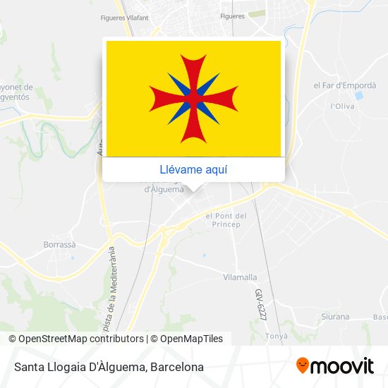 Mapa Santa Llogaia D'Àlguema