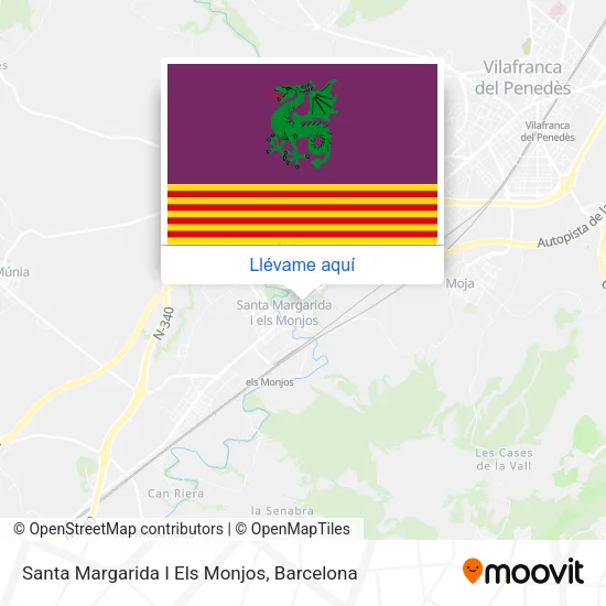 Mapa Santa Margarida I Els Monjos