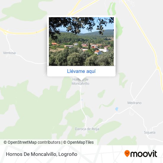 Mapa Hornos De Moncalvillo