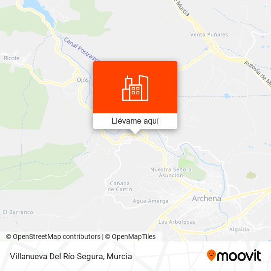 Mapa Villanueva Del Río Segura