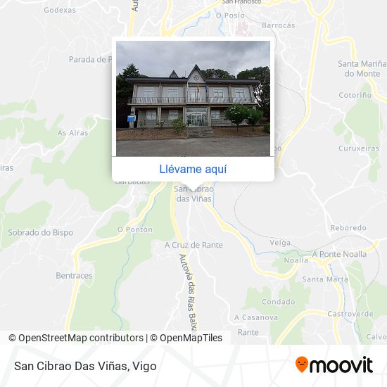 Mapa San Cibrao Das Viñas
