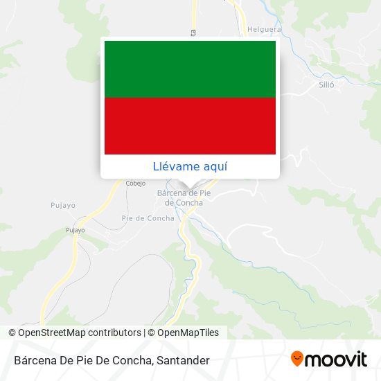 Mapa Bárcena De Pie De Concha