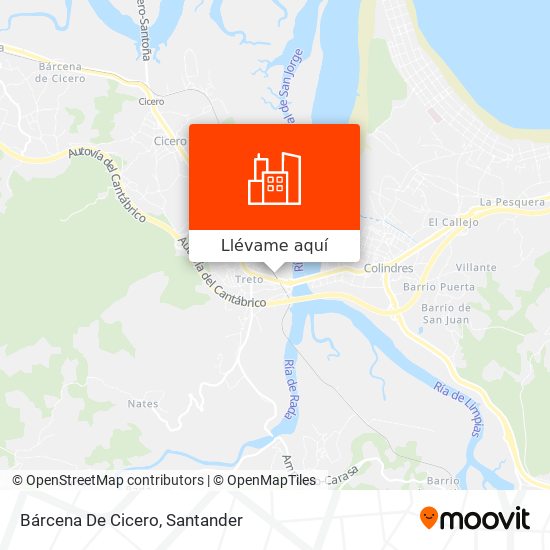 Mapa Bárcena De Cicero