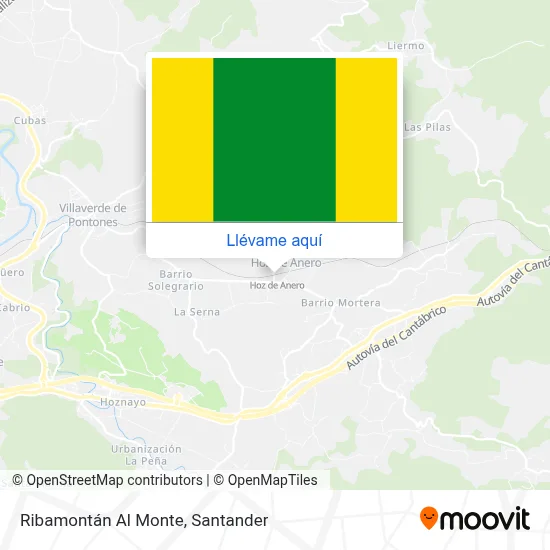 Mapa Ribamontán Al Monte