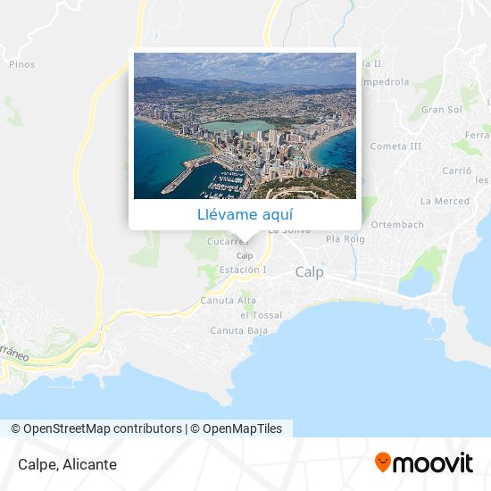 Mapa Calpe