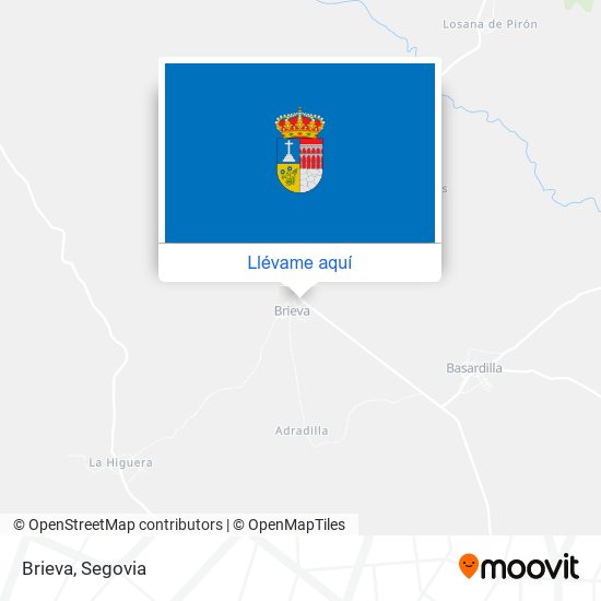 Mapa Brieva