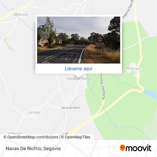 Mapa Navas De Riofrío