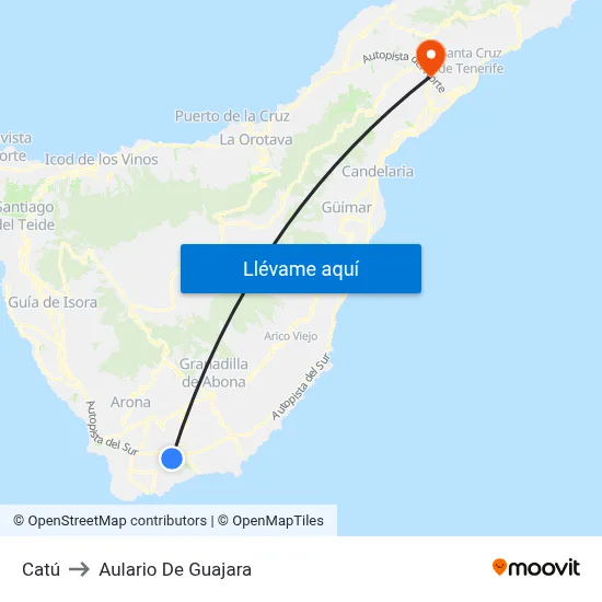 Catú to Aulario De Guajara map