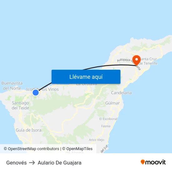 Genovés to Aulario De Guajara map