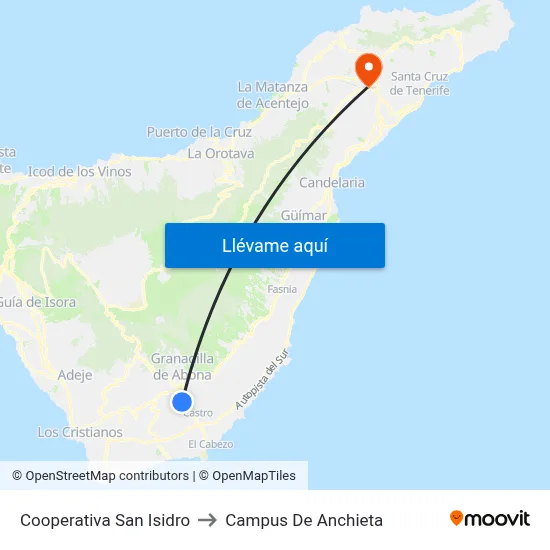 Cooperativa San Isidro to Campus De Anchieta map