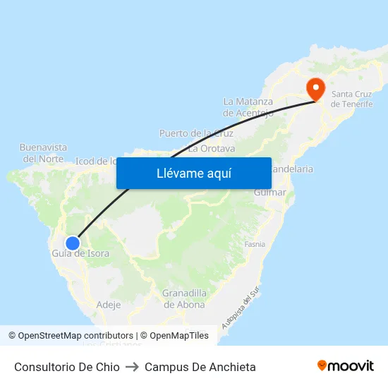 Consultorio De Chio to Campus De Anchieta map