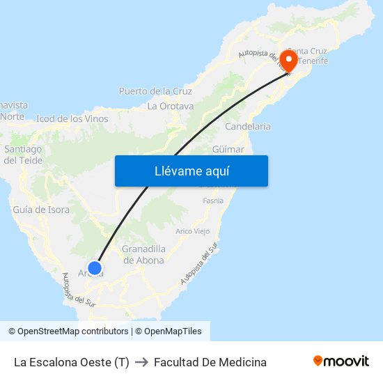 La Escalona Oeste (T) to Facultad De Medicina map