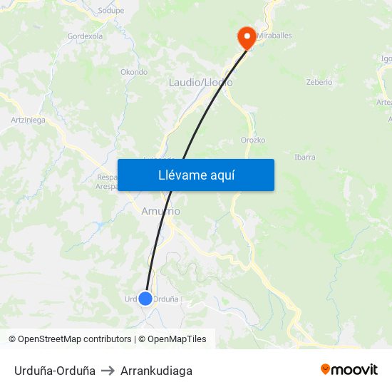 Urduña-Orduña to Arrankudiaga map