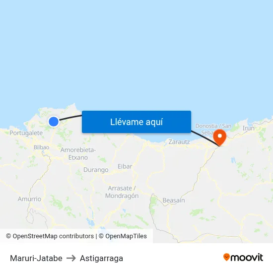 Maruri-Jatabe to Astigarraga map