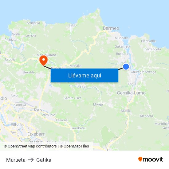 Murueta to Gatika map