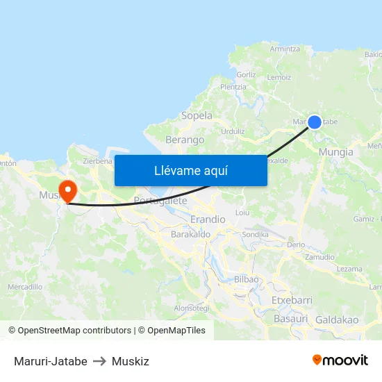 Maruri-Jatabe to Muskiz map