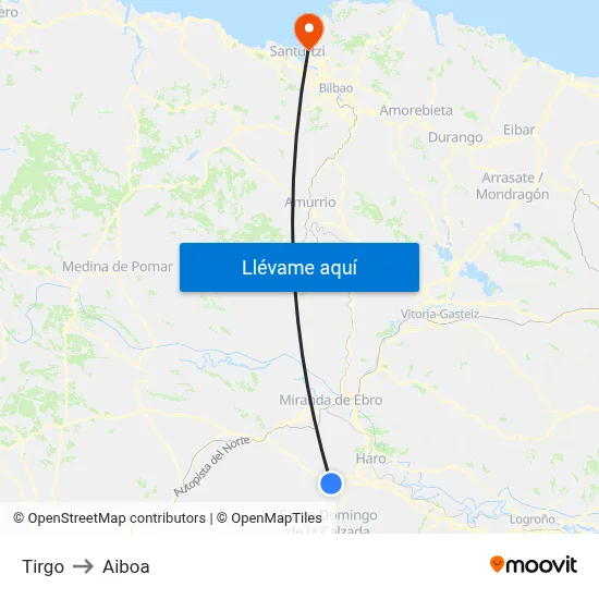 Tirgo to Aiboa map