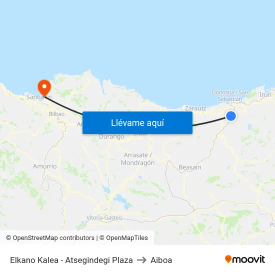 Elkano Kalea - Atsegindegi Plaza to Aiboa map