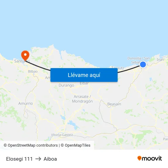 Elosegi 111 to Aiboa map