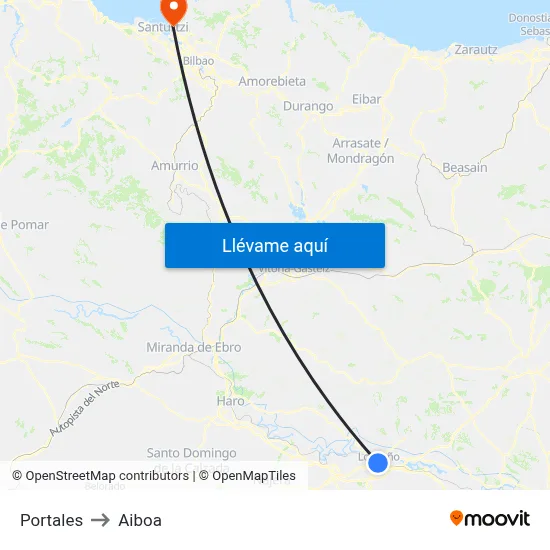 Portales to Aiboa map