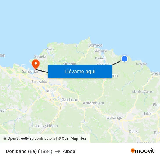 Donibane (Ea) (1884) to Aiboa map